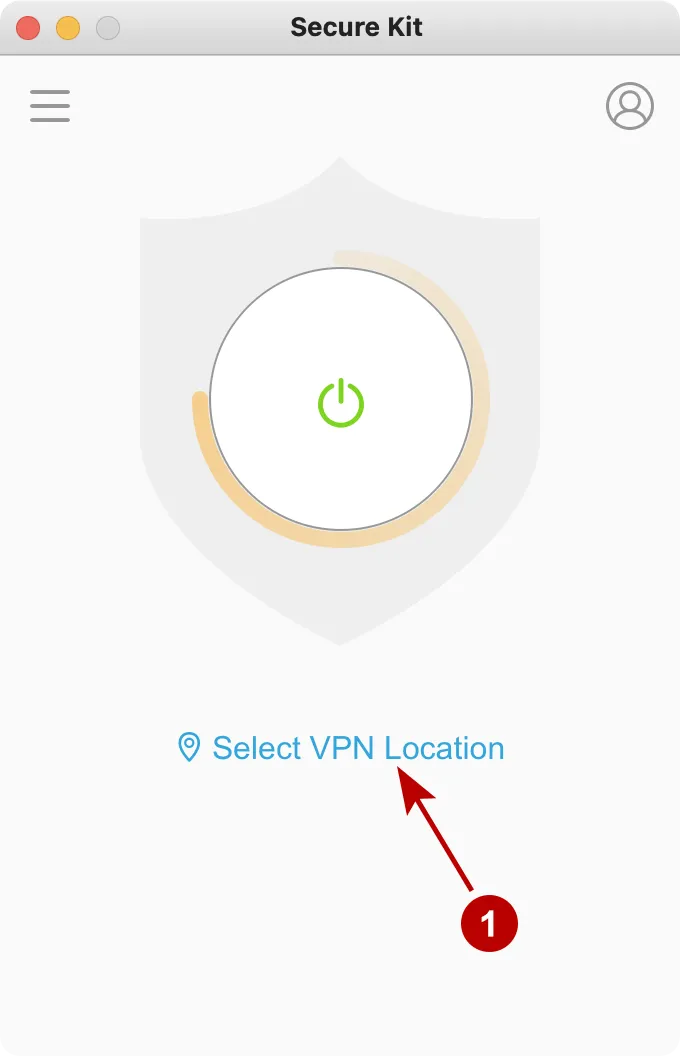 Main window of Secure Kit on macOS