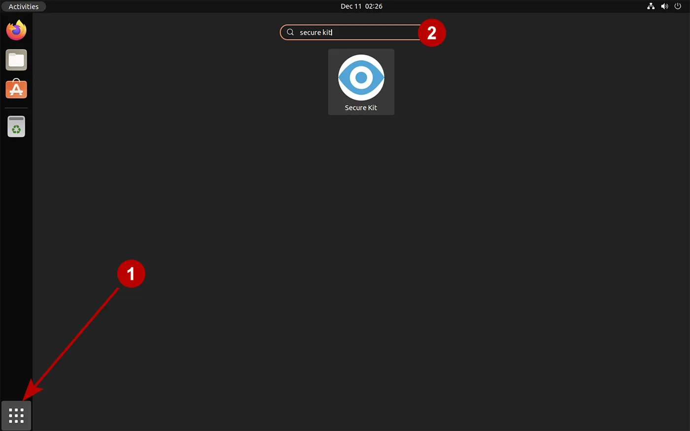 Run Secure Kit app on Ubuntu