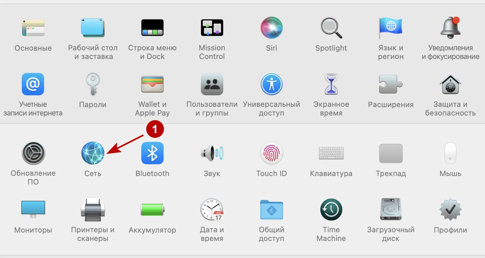 Сеть на macOS